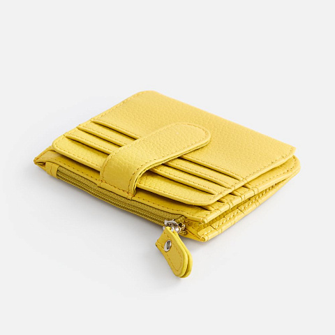 Картхолдер на молнии Unison, желтый - рис 2.