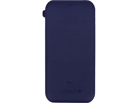 Внешний беспроводной аккумулятор с подсветкой лого Astro, 10000 mAh, темно-синий - рис 6.