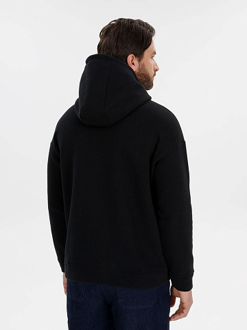 Худи оверсайз унисекс Snuggie, черное - рис 7.