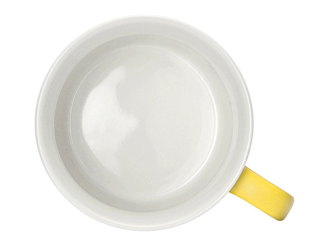 Матовая кружка Nancy 360 мл цветная снаружи, белая внутри, желтый - рис 4.