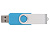 Флеш-карта USB 2.0 16 ГБ Квебек, голубой - миниатюра - рис 4.