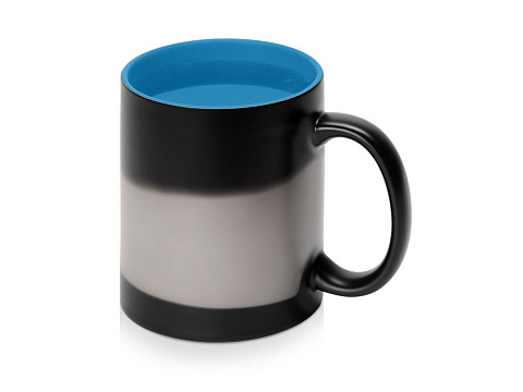 Кружка-хамелеон Surprise матовая, черный/голубой - рис 4.