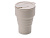 Силиконовый складной стакан GoCup, бежевый - миниатюра