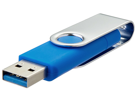 USB3.0/USB Type-C флешка на 16 Гб Квебек C, синий - рис 5.