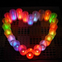 Led-свеча разноцветные диоды