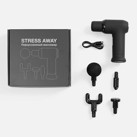Перкусcионный массажер Stress Away, черный - рис 10.