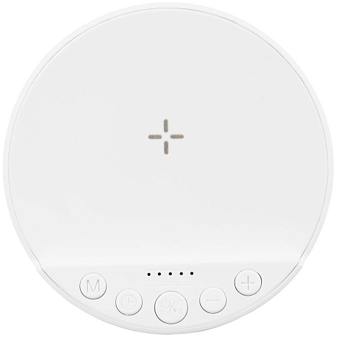 Bluetooth-колонка с беспроводной зарядкой relaxTime, белая - рис 5.