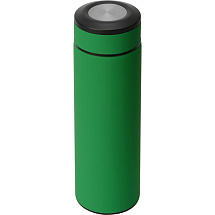 Термос Confident с покрытием soft-touch 420мл, зеленый (P)