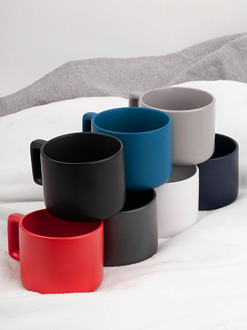 Чашка Jumbo в коробке матовая, красная - рис 9.