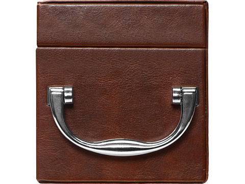 Набор аксессуаров для вина в подарочной коробке Fabrizio, коричневый - рис 7.