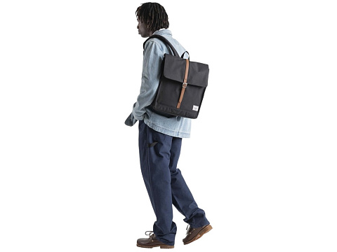 Herschel City рюкзак из переработанного материала объемом 16 л - Серый яркий - рис 4.