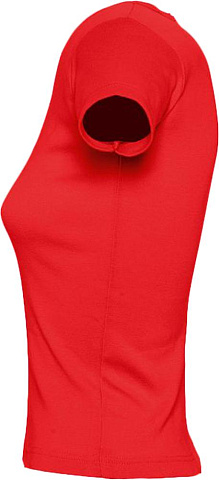 Футболка женская с круглым вырезом Lady 220 красная - рис 4.