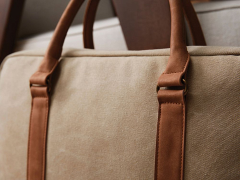 Сумка для ноутбука Bosler, бежевая - рис 7.