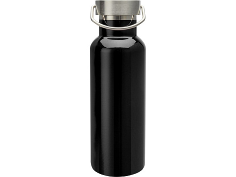 Бутылка для воды Thor из нержавеющей стали, сертифицированной по стандарту RCS, сплошной черный - рис 2.