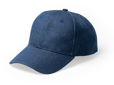 Бейсболка 6 панельная ISBUD из переработанной джинсовой ткани