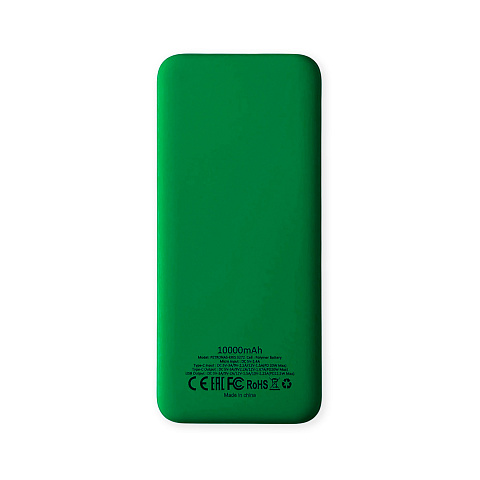 Внешний аккумулятор Kris soft touch, 10000mAh (Зелёный) - рис 3.