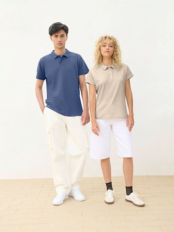 Рубашка поло унисекс Pulse, темно-зеленая - рис 6.