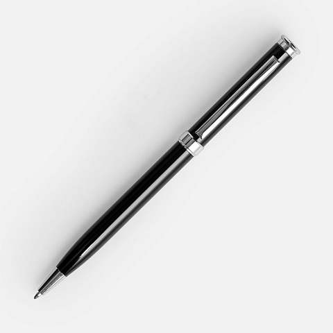 Ручка шариковая Finn Chrome, черная - рис 3.