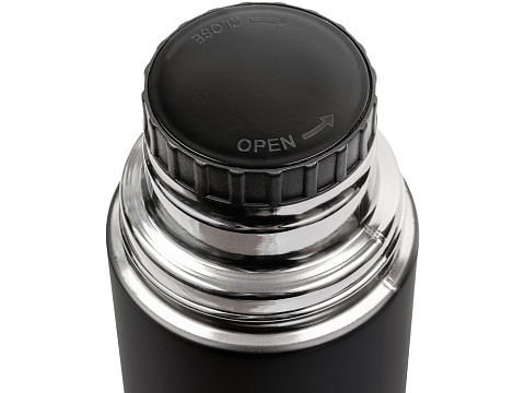 Термос Relaxika 101 (1 литр), черный (без лого) - рис 4.