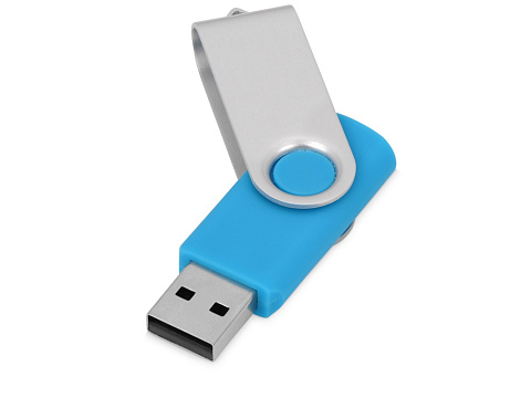 Флеш-карта USB 2.0 8 ГБ Квебек, голубой - рис 2.