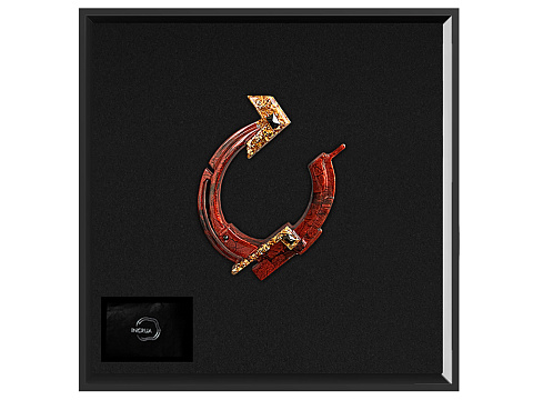 Елочные игрушки (Подкова).Символы года Гранат - рис 2.