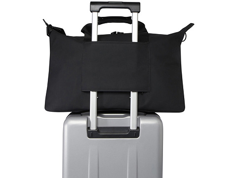 Спортивная сумка для ноутбука с диагональю экрана 15,6 дюйма Turner, изготовленная из переработанных материалов согласно стандарту GRS - сплошной черный - рис 5.