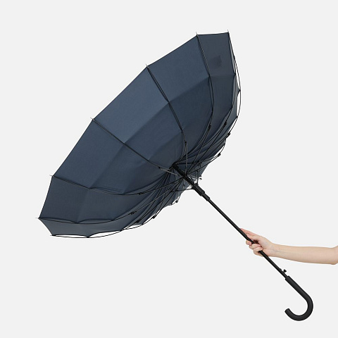 Зонт-трость Sombrella, темно-синий - рис 8.