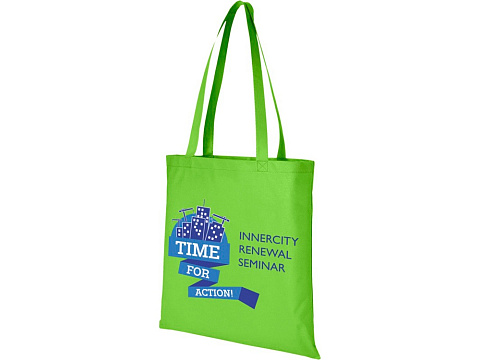 Сумка Zefir нетканая, лайм - рис 4.