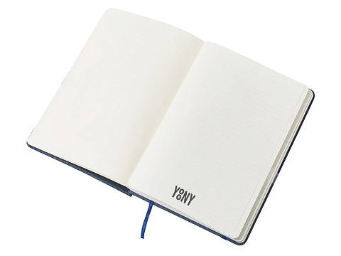 Набор блокнот А5 с магнитным держателем для ручки и подставкой для телефона и металлической шариковой ручкой NotaBene, темно-синий - рис 6.