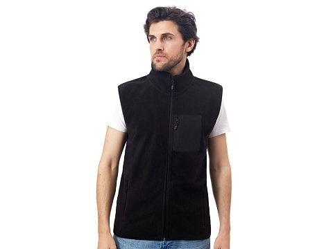 Жилет флисовый Trondheim унисекс, черный - рис 2.