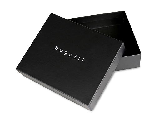 Портмоне для кредитных карт BUGATTI АРИСТОКРАТ | NOBILE, с защитой данных RFID, черное, натуральная воловья кожа, 10х0,3х8 см - рис 8.