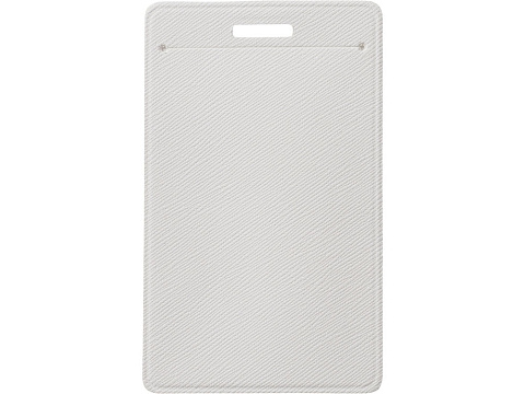 Бейдж с рулеткой-карабин Favor, белый - рис 2.