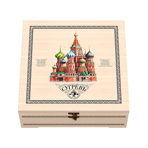 Шкатулка Народы России: 7 купажей чая, матрешка ручной работы с мини-вареньем внутри - рис 4.