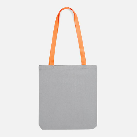 Шопер B4, серый с оранжевыми ручками - рис 3.