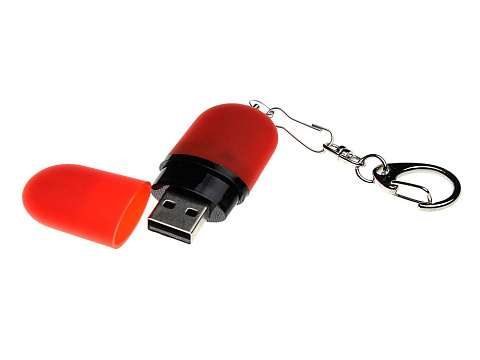 Флешка Goutte Soft-touch на 4 Гб, красный - рис 2.