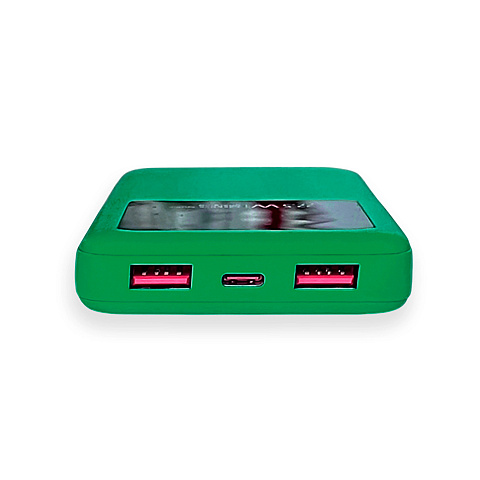 Внешний аккумулятор Kris soft touch, 10000mAh (Зелёный) - рис 6.