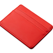 Картхолдер для двух карт и наличных денег с зажимом Crave, красный