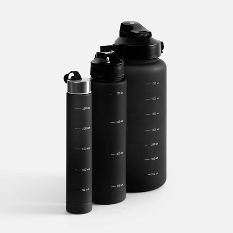 Набор спортивных бутылок Aquapack, черный - рис 5.