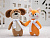 Мягкая игрушка Beastie Toys, собачка с белым шарфом - миниатюра - рис 8.
