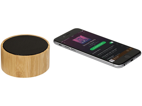 Бамбуковый Bluetoothдинамик Cosmos, черный - рис 4.