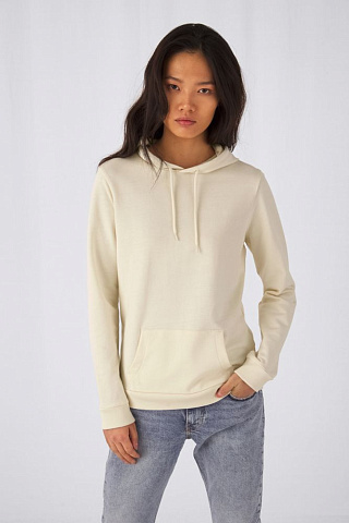 Толстовка с капюшоном женская Hoodie, светло-желтая - рис 5.