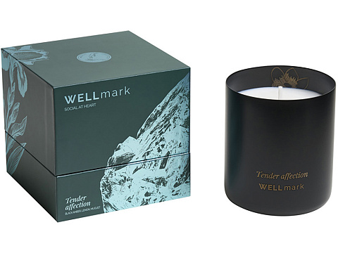 Ароматическая свеча Wellmark Tender Affection - сплошной черный - рис 5.