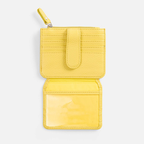Картхолдер на молнии Unison, желтый - рис 5.